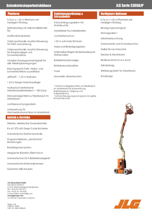Zglobna podizna platforma na kotačima JLG E300AJP