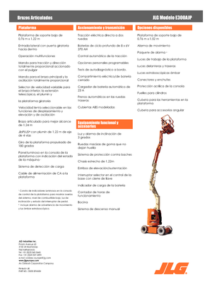 Zglobna podizna platforma na kotačima JLG E300AJP
