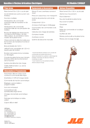 Zglobna podizna platforma na kotačima JLG E300AJP