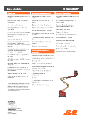 Zglobna podizna platforma na kotačima JLG E400AJP