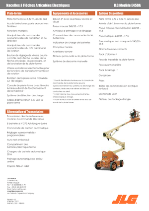 Zglobna podizna platforma na kotačima JLG E450A