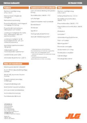 Zglobna podizna platforma na kotačima JLG E450A
