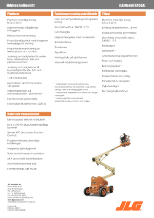 Zglobna podizna platforma na kotačima JLG E450AJ