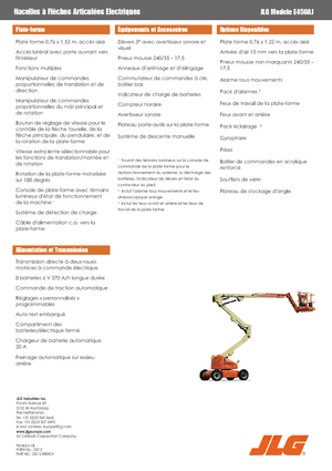 Zglobna podizna platforma na kotačima JLG E450AJ