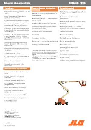 Zglobna podizna platforma na kotačima JLG E450AJ