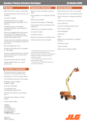 Teleskopska podizna platforma na gusjenicama JLG E600J