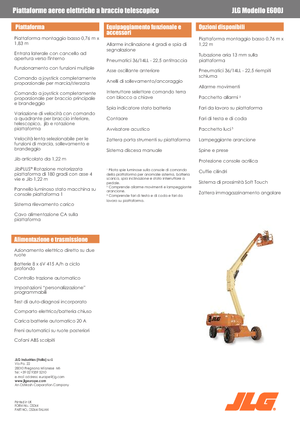 Teleskopska podizna platforma na gusjenicama JLG E600J