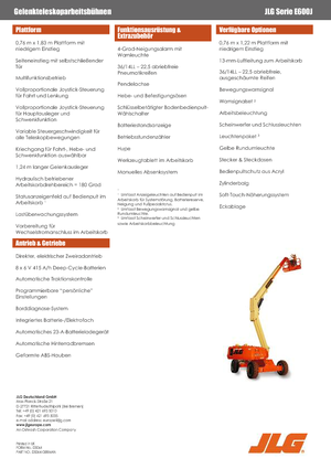 Teleskopska podizna platforma na gusjenicama JLG E600J
