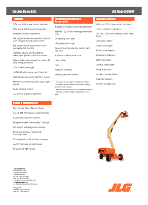 Teleskopska podizna platforma na gusjenicama JLG E600JP
