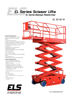Dizalice na škare na kotačima ELS Lift EL 12