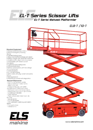 Dizalice na škare na kotačima ELS Lift EL 10 T