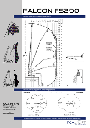 Teleskopska podizna platforma na gusjenicama Falcon Lifts FS 290
