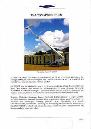 Zglobna podizna platforma na gusjenicama Worldlift Industries AS - Rothlehner FS 320
