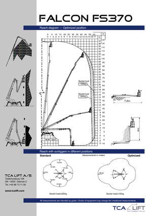 Teleskopska podizna platforma na gusjenicama Falcon Lifts FS 370
