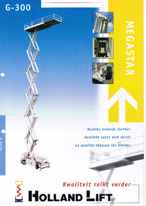 Dizalice na škare na kotačima Holland-Lift G 300 DL 30 S