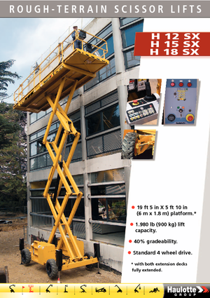 Dizalice na škare na kotačima Haulotte H18 SX