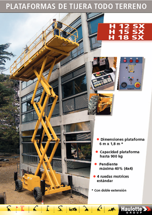 Dizalice na škare na kotačima Haulotte H18 SX