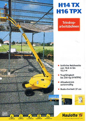 Teleskopska podizna platforma na gusjenicama Haulotte H 16 TPX