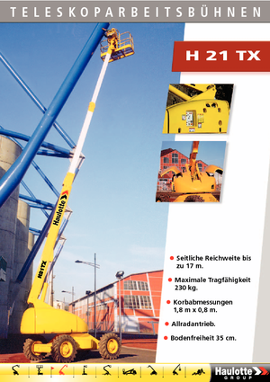 Teleskopska podizna platforma na gusjenicama Haulotte H 21 TX