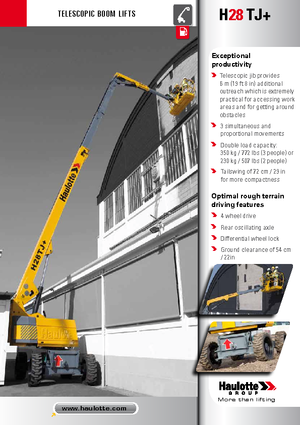 Teleskopska podizna platforma na gusjenicama Haulotte H 28 TJ +