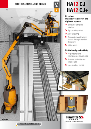 Zglobna podizna platforma na kotačima Haulotte HA12 CJ