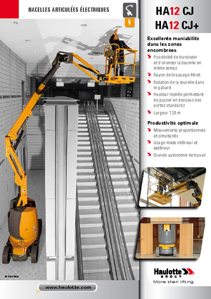 Zglobna podizna platforma na kotačima Haulotte HA12 CJ