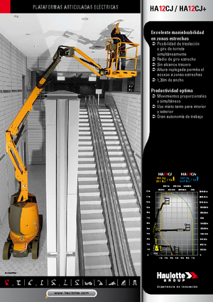 Zglobna podizna platforma na kotačima Haulotte HA12 CJ