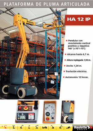 Zglobna podizna platforma na kotačima Haulotte HA12 IP