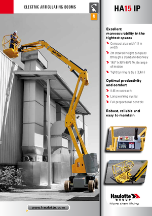 Zglobna podizna platforma na kotačima Haulotte HA15 IP