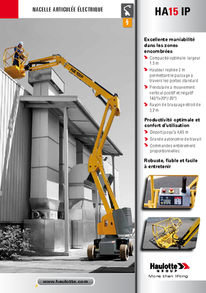 Zglobna podizna platforma na kotačima Haulotte HA15 IP