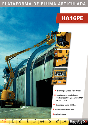 Zglobna podizna platforma na kotačima Haulotte HA 16 PE
