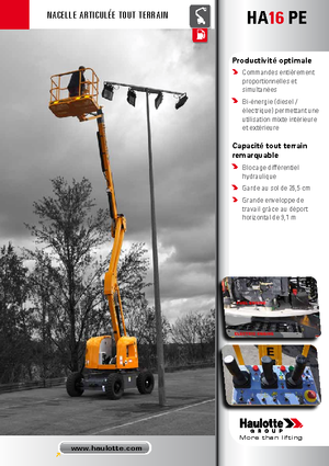Zglobna podizna platforma na kotačima Haulotte HA 16 PE