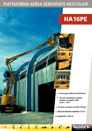 Zglobna podizna platforma na kotačima Haulotte HA 16 PE