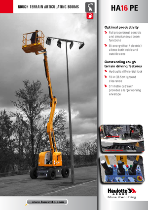 Zglobna podizna platforma na kotačima Haulotte HA 16 PE