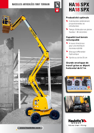 Zglobna podizna platforma na kotačima Haulotte HA 16 SPX