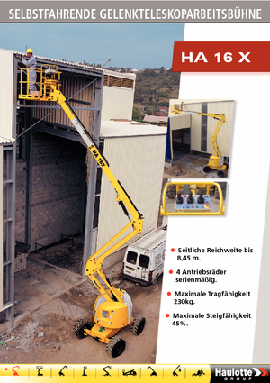 Zglobna podizna platforma na kotačima Haulotte HA 16 X