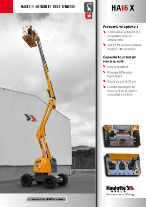 Zglobna podizna platforma na kotačima Haulotte HA 16 X