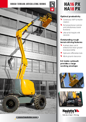 Zglobna podizna platforma na kotačima Haulotte HA 16 PX