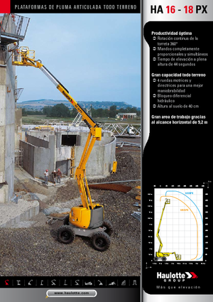 Zglobna podizna platforma na kotačima Haulotte HA 16 PX