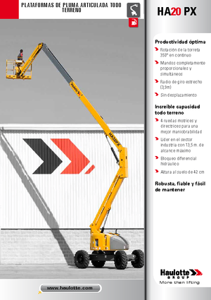 Zglobna podizna platforma na kotačima Haulotte HA 20 PX