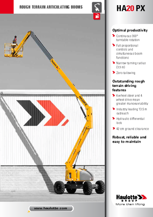Zglobna podizna platforma na kotačima Haulotte HA 20 PX