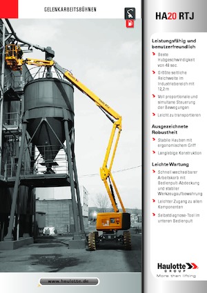 Zglobna podizna platforma na kotačima Haulotte HA20 RTJ