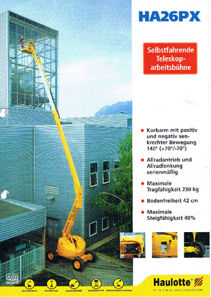Zglobna podizna platforma na kotačima Haulotte HA 26 PX