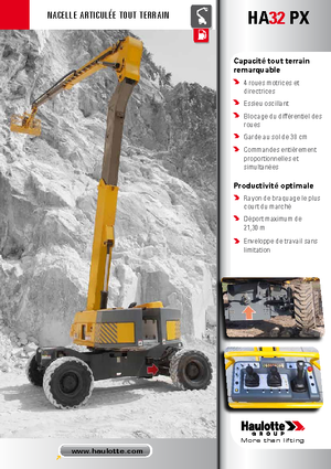 Zglobna podizna platforma na kotačima Haulotte HA 32 PX