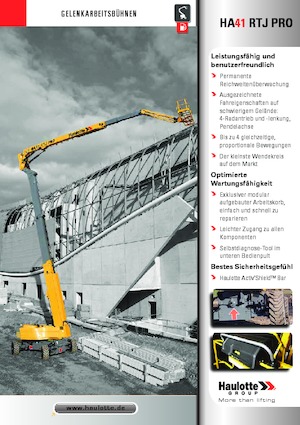 Zglobna podizna platforma na kotačima Haulotte HA41 RTJ PRO