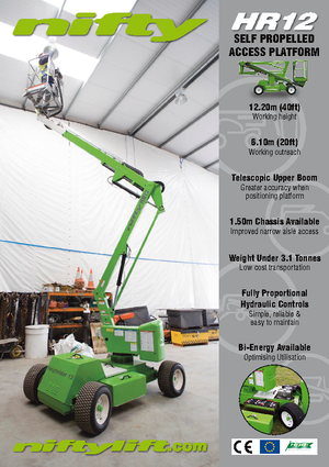 Zglobna podizna platforma na kotačima Niftylift HR 12