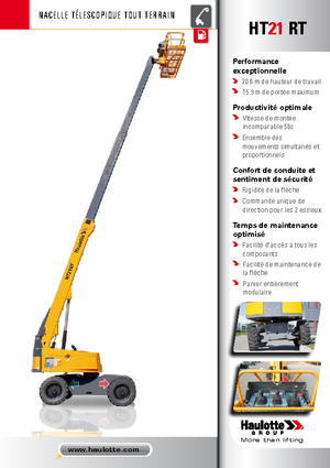 Teleskopska podizna platforma na gusjenicama Haulotte HT21 RT PRO