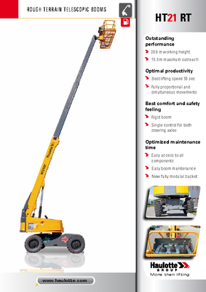 Teleskopska podizna platforma na gusjenicama Haulotte HT21 RT PRO