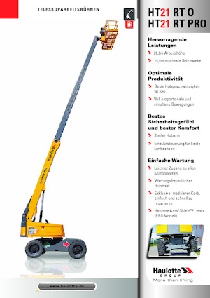 Teleskopska podizna platforma na gusjenicama Haulotte HT21 RT PRO