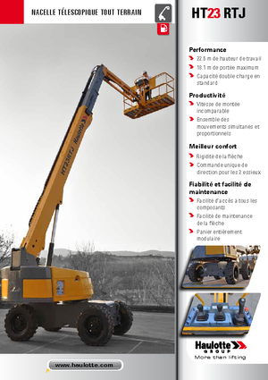 Teleskopska podizna platforma na gusjenicama Haulotte HT23 RTJ PRO